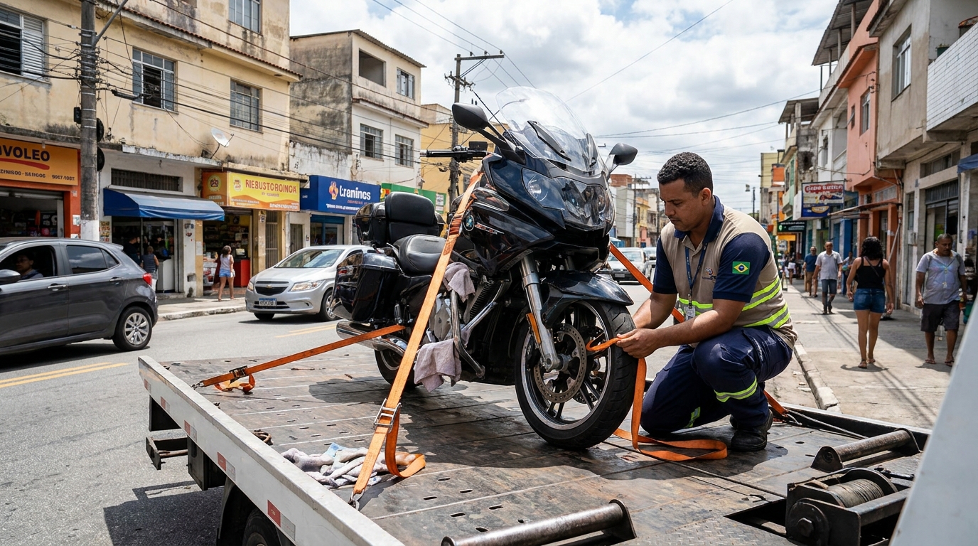 Remoção de Moto em Pane no Rio Branco, Caxias do Sul‑RS